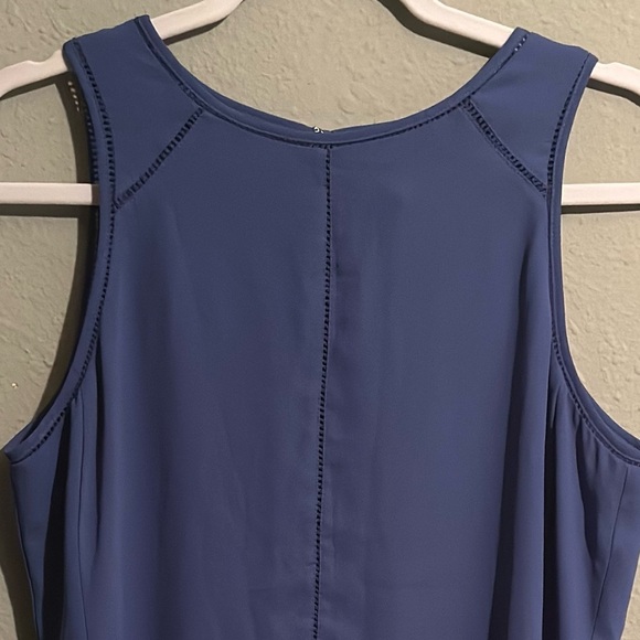 NWOT White House Black Market Women's Ladder Trim Top High Low Lightweight - Picture 6 of 11